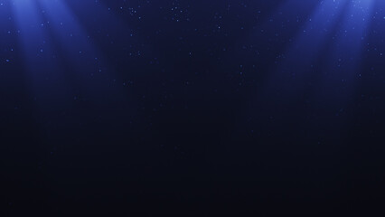 blue spotlight background with particles