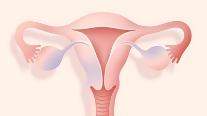 Female Reproductive System Anatomy Illustration