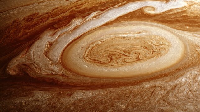 A close up of a very large planet