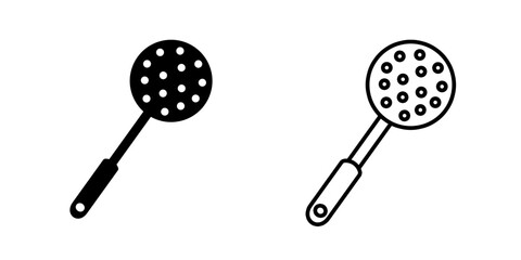 Skimmer set icon isolated on white background.