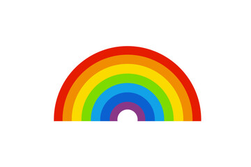 Obraz premium Rainbow icon isolated on white background.