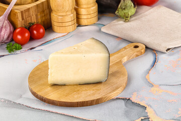 Sheep hard cheese Caprino Romano
