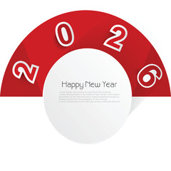 Happy New Year 2026 Greeting Card  Elegant Holiday Design