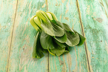Organic raw green Bok Choy