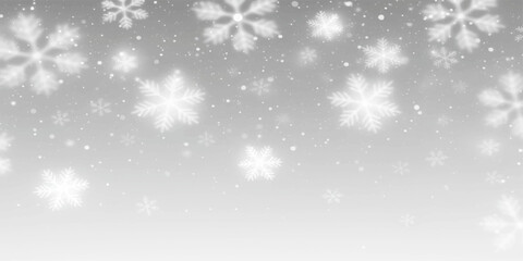 Abstract silver Christmas background with snowflakes and light star pattern