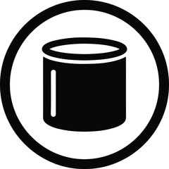 Silhouette paint can icon creative design vector Illustrator