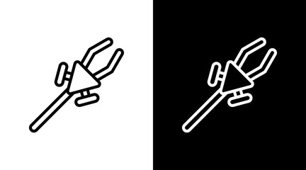 Clamp  White Icon Set Design