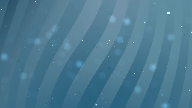 Shades of blue dominate with subtle variations in striped wave patterns and scattered bokeh lights and tiny stars. The animation is fluid and gentle, creating a serene and dreamlike atmosphere