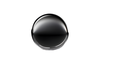 A shiny metal orb reflecting light against a dark background creating a modern look and feel
