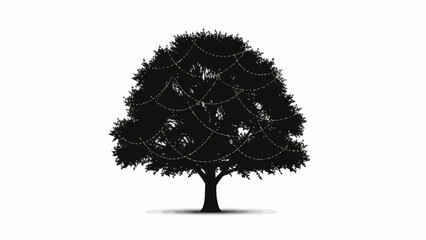 Minimalist New Year themed illustration celebrating the arrival of the upcoming year with festive elements