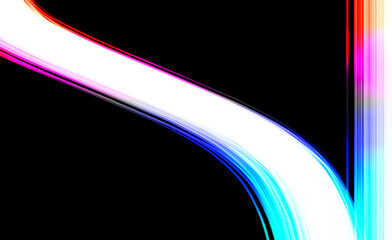 Abstract flowing light wave texture background with colorful digital glitch pixel effect