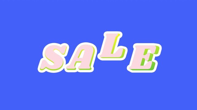 Sale sign text on a transparent alpha channel.