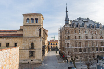 Fototapeta premium Cityscape of Leon (Castilla y Leon, Spain)