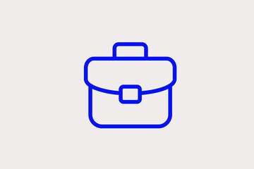 suitcase illustration in line style design. Vector illustration.