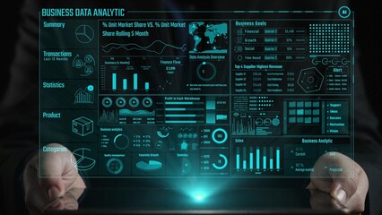 Explore the intricacies of business data analytics showcasing various statistics, market share insights, and visual representations for informed decision-making strategies. Cipher