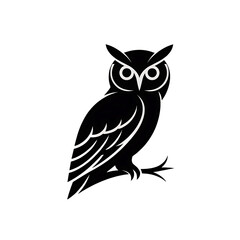 Fototapeta premium Whimsical hand drawn sketch of a wise owl perched on a branch isolated on transparent background