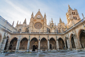Cityscape of Leon (Castilla y Leon, Spain)