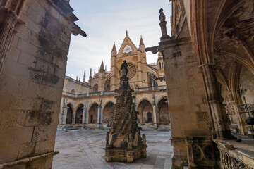 Cityscape of Leon (Castilla y Leon, Spain)