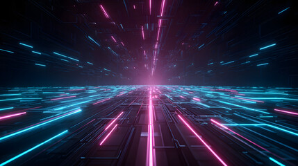 Obraz premium abstract lights background ai generative