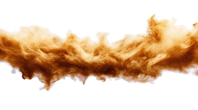 Dust Storm Element on Transparent Background