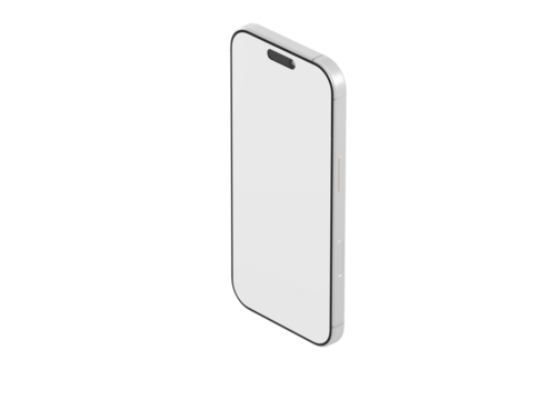 Clean, isolated smartphone on white. Perfect for tech, design, or modern communication themes. Ideal for digita
