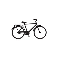 Minimalist and modern urban bicycle silhouette