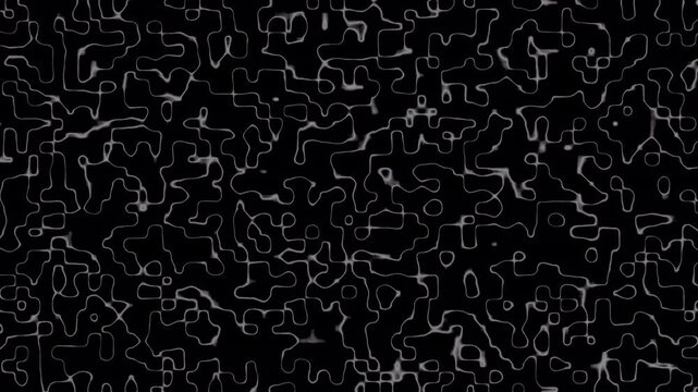 Abstract background with elegant white curved lines on black canvas. Suitable for tech presentations, modern designs, or artistic projects.