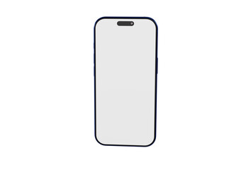 Minimalist smartphone concept with empty display ideal for showcasing apps or website designs, perfect for tech