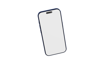 Contemporary smartphone design illustration. Blank screen for displaying app, mockup, or concept in a clean, is