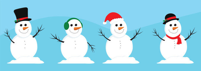 snowman christmas cartoon hat festive happy children elf mascot merry Christmas snowy sweater cute winter smile design illustration art drawing clip art joyful holiday December