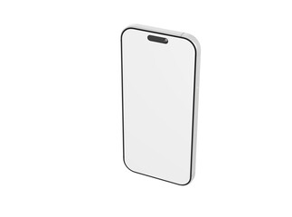Clean, isolated smartphone mockup. Perfect for app mockups, website designs, and technology presentations. Mode