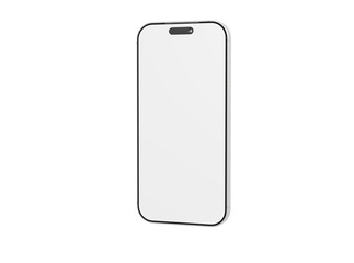 Minimalist smartphone mockup with copy space for app or website display. Ideal for technology, UI/UX design, an