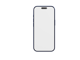 Clean, contemporary smartphone design with a white screen, perfect for showcasing app interfaces or design conc