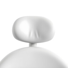 Macro Detail of Hygienic Vinyl Surface and Ergonomic Curves on Dental Headrest