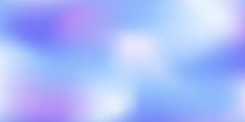 Blurred abstract background. Mesh gradient. Standard banner size. Background for poster, brochure, booklet. Colorful, blue, purple gradient. Unicorn colors