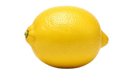 Single bright yellow lemon against a black background