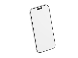 Stylish smartphone mockup featuring a blank display, perfect for app presentations, UI design showcases, and te