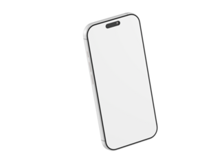 Stylish smartphone mockup featuring a blank display, perfect for app presentations, UI design showcases, and te