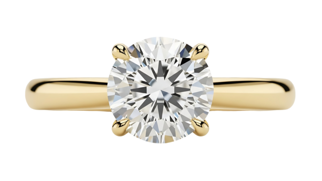 Oval diamond engagement ring on black background