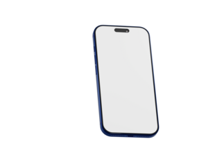 Clean and modern smartphone mockup with a blank screen, perfect for showcasing apps or designs. Ideal for adver