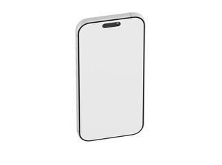 Clean, isolated smartphone mockup. Perfect for app design, UI/UX presentations, and technology concepts. High-q