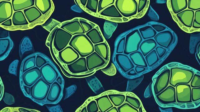 Turtle shell texture with copy space. Close-up turtle pattern. Reptile shell design. Turtle scales. Realistic turtle shell. Turtle design texture. Detailed turtle shell close-up. Wild Animal texture.	