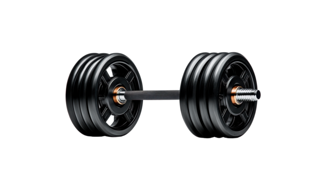 Dumbbells on Transparent Background