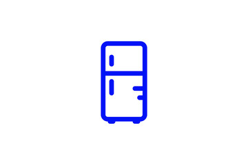 Isolated   refrigerator illustration in line style design. Vector illustration.