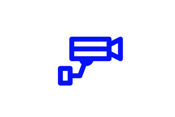 Isolated   security guard illustration in line style design. Vector illustration.