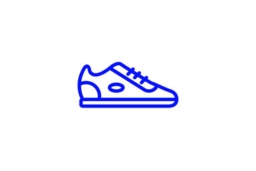 Isolated   sports shoes illustration in line style design. Vector illustration.