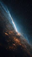 Vivid cosmic galaxy view
