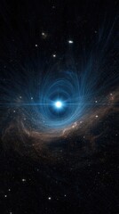 Stunning spiral of a cosmic phenomenon in space