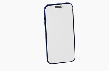Stylish smartphone with empty display, perfect for mockup, digital technology design and communication.