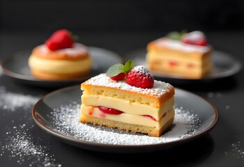 Strawberry Cake Dessert Slice